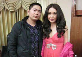 广州琳琅与明星合影