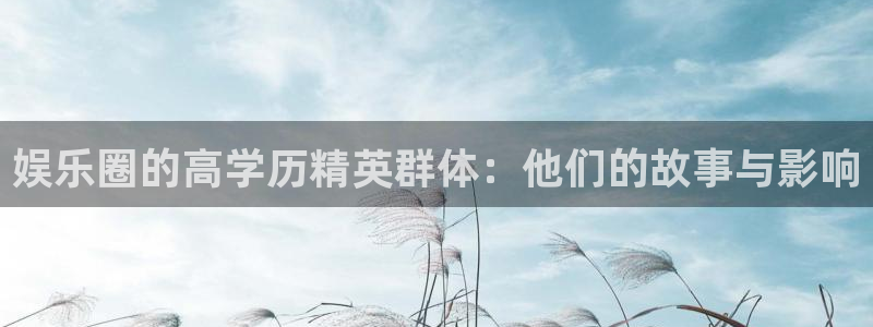 琳琅娱乐：娱乐圈的高学历精英群体：他们的故事与影响